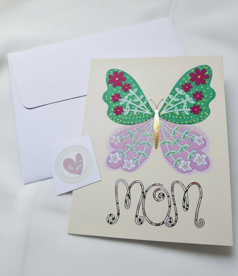 Mom Butterfly Card