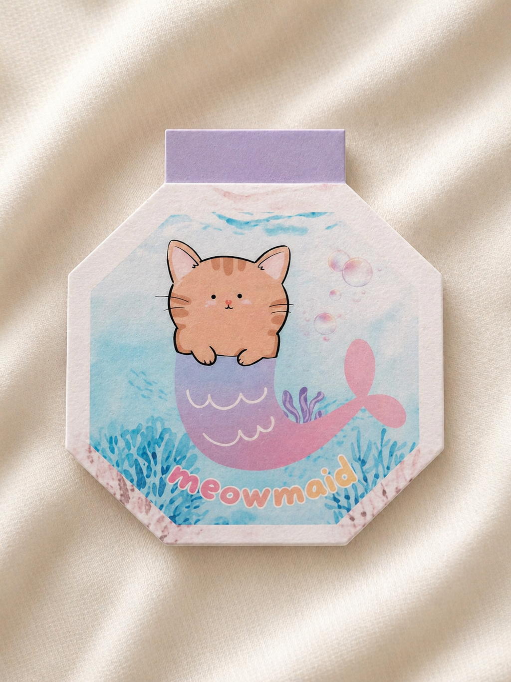 Cat Mermaid Magnetic Bookmark