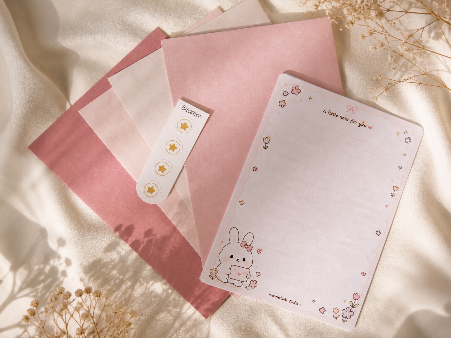 Letter Set Pink Ori