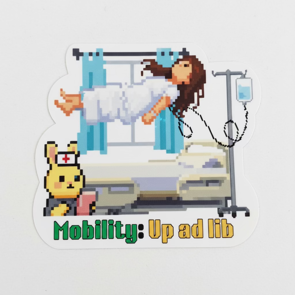 Up Ad Lib Vinyl Clear Sticker
