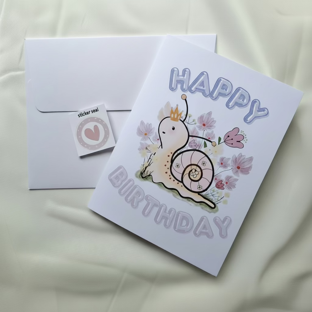 Happy Birthday Snail Card